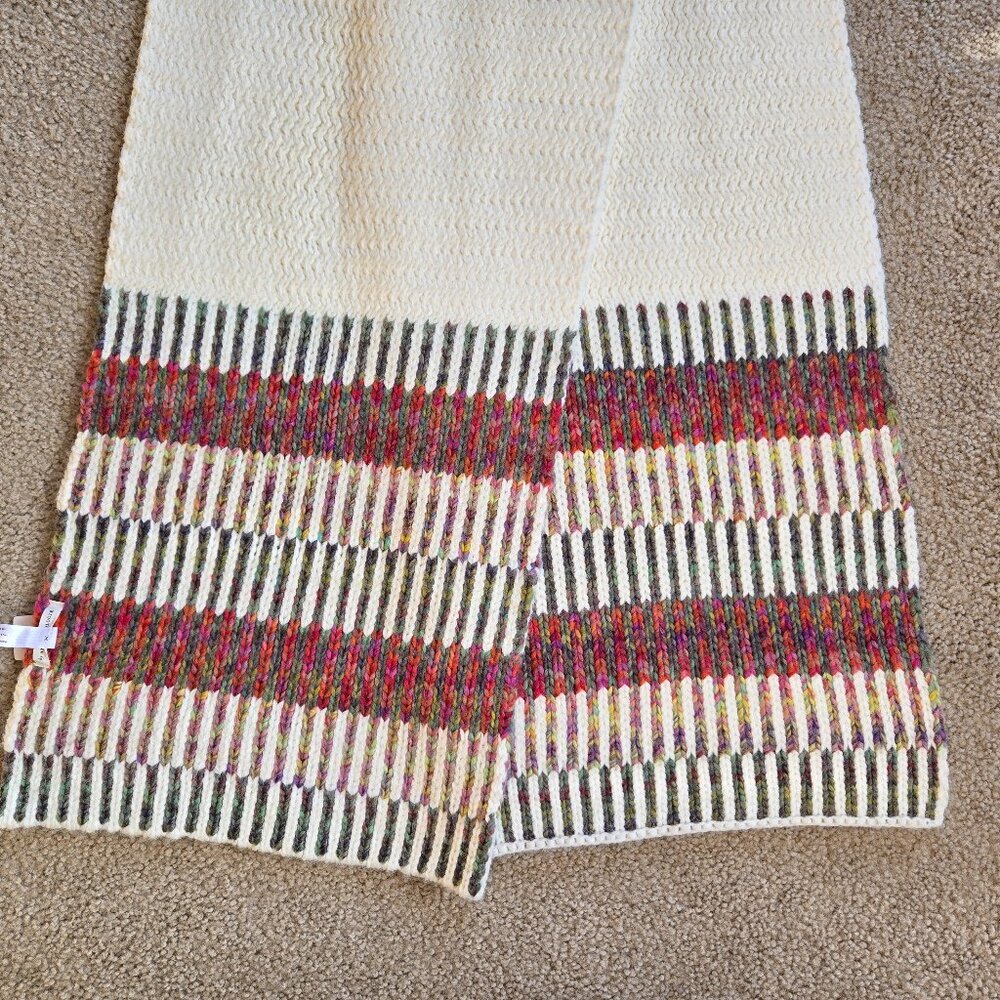 NWT Anthro Scarf Thick Colorful